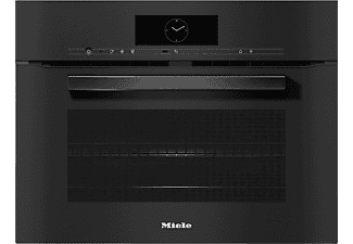 MIELE, Miele Einbaubackofen H 7840-60 BM Obsidianschwarz, Miele H 7840-60 BM Kompaktbackofen mit Mikrowelle Obsidianschwarz