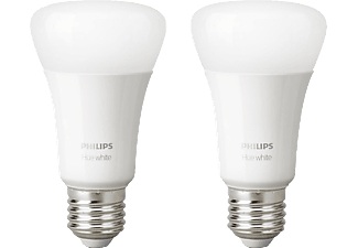 Philips, Philips Hue White 9 W E27 LED-Lampe, 2er-Set, Philips Hue White 9W E27 LED-Lampe, 2er-Set