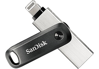 SanDisk, USB-Zusatzspeicher Smartphone/Tablet SanDisk iXpand™ Flash Drive Go Schwarz/Silber 256 GB USB 3.0, Lightning, Sandisk USB-Stick »iXpand Lightning + USB3,0 Type A 256 GB«