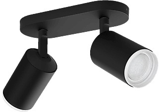 Philips, Philips Hue Aufbauspot Fugato, Philips Hue White & Col, Amb, Fugato Spot 2 flg, schwarz 2 x 350lm