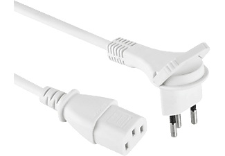 Elektromaterial, Elektromaterial Netzkabel 2 m, Schoenenberger Power Cable - Verlängerungskabel (Weiss)