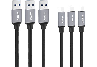 Aukey Cb-Cmd1 - USB Kabel (Schwarz/Grau)