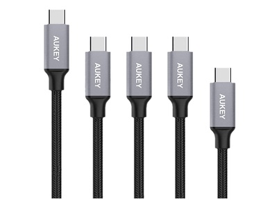 Aukey Cb-Cmd2 - USB Kabel (Schwarz/Grau)