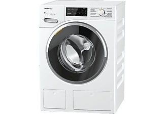MIELE, Miele Waschturm Waschmaschine WWI 800-60 CH + Wärmepumpentrockner TWJ 600-60 CH s WhiteEdition, Miele WWI 800-60 CH Waschmaschine rechts