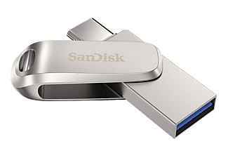 SanDisk, Sandisk Ultra Dual Drive Luxe - USB-Stick (512 GB, Silber), SANDISK SDDDC4-512G-G46 - USB-Stick (512 GB, Silber)
