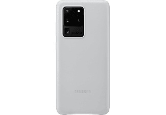Samsung, Samsung Leather Cover - Schutzhülle (Passend für Modell: Samsung Galaxy S20 Ultra), Samsung Leather Cover Cover Samsung Galaxy S20 Ultra 5G Grau Stoßfest