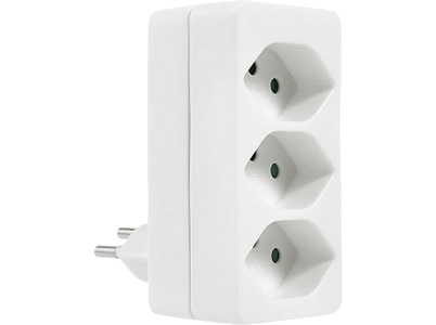 Schoenenberger, Schoenenberger 594.ws Abzweigstecker 2Xtyp 13 Whiet - (Weiss), S-ELECTRO Abzweigstecker 85.594.WS weiss, 3xT13