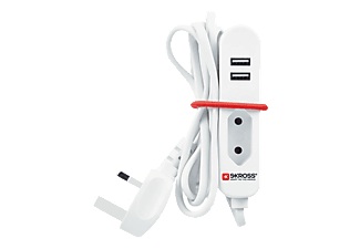 Skross Travel Station UK - Steckdosenleiste (Weiss)