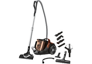 Rowenta, ROWENTA Silence Force Cyclonic Home & Car - Beutelloser Bodenstaubsauger (Grau/Orange), 