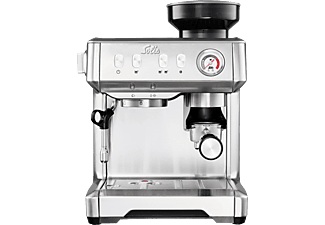 Solis, Solis 1018 Grind & Infuse Compact - Espressomaschine (Silber), Solis Grind Infuse Compact Espressomaschine ? Siebträgermaschine/Espressomaschine ? Silber