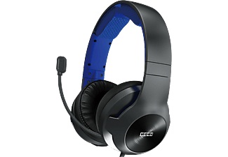 Hori, HORI PlayStation 4 Pro - Gaming Headset (Schwarz/Blau), Hori - Pro Kopfhörer Kabelgebunden Kopfband Gaming Schwarz, Blau, Blau