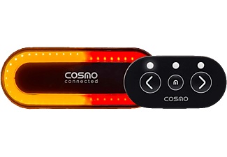 COSMO CONNECTED, Cosmo Connected Ride + Remote Control - Helmbeleuchtung (Schwarz), Cosmo - Ride Pack mit Licht und Fernbedienung, One Size