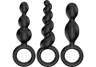 Satisfyer, Satisfyer Plugs Black, Satisfyer Booty Call - Analplugs (Schwarz)