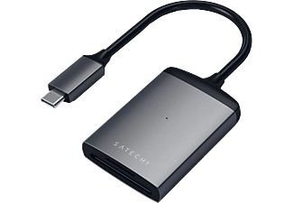 Apple,Microsoft,Samsung, Satechi - Aluminium USB C (USB 3.1) Kartenlesegerät Card Reader 312MB/s UHS-II / Micro SD / SD 312MB/s (ST-TCU3CRM) - Space Grau, Satechi Tcu3Crm - Kartenleser (Grau)