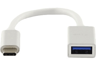 LMP, LMP USB-C(m) to USB A(f) adapter silber Adapter, LMP 16089 - Adapter Usb-C zu Usb-A (Weiss)