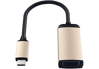 Satechi, Satechi Usb-C zu VGA Adapter, SATECHI ST-TCVGAG - Adapter USB-C zu VGA (Schwarz/Gold)