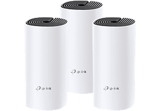 TP-Link, DECO M4 3er Set, Mesh Router, TP-LINK Deco M4 - WLAN Mesh System (Weiss/Schwarz)