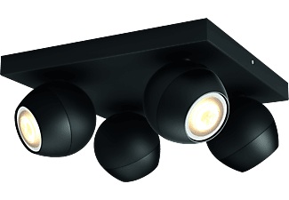 Philips, Philips Hue Aufbauspot Buckram 4x, Philips Hue Philips Hue Lampada spot Buckram nero 4x5W