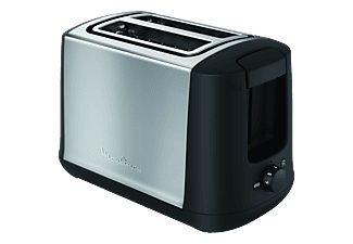Moulinex, MOULINEX LT3408CH - Toaster (Schwarz/Silber), 