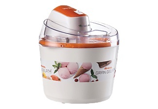 Ariete, Ariete - Glacemaschine 1.2 L - Weiss und Orange, Ariete Eismaschine «Gran Gelato» 1,5 l, Doppel-Isolation