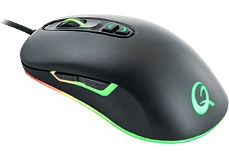 QPAD, DX-80, Maus, QPAD DX80 Gaming-Maus USB Optisch Schwarz, RGB 7 Tasten 1000 dpi, 1600 dpi, 2400 dpi, 3200 dpi, 5000 dpi, 8000 dpi