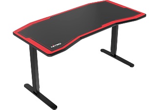 NITRO CONCEPTS, NITRO CONCEPTS D16M - Gaming-Tisch (Schwarz/Rot), Nitro Concepts - Gamingtisch NITRO - schwarz/rot - Mischmaterial - 160/80/75 cm