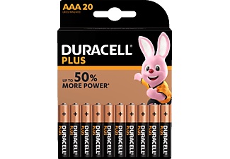 Duracell, Plus Power Alkaline Micro (AAA) Batterien - 20 Stück, DURACELL Plus Power 4-020146 AAA/LR03 20 Stück