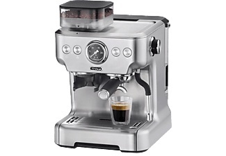 Trisa Electronics, Trisa Electronics Barista Plus Siebträgermaschine, Trisa Barista Plus Espressomaschine silber