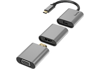 HAMA, HAMA 00200306 - 6IN1 - Video-Adapter-Set (Grau/Schwarz), HAMA 00200306 - 6IN1 Video-Adapter-Set (Grau/Schwarz)