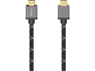HAMA, HAMA 205240 UHS HDMI 8K M/M 3M - HDMI-Kabel (Grau/Schwarz), HAMA 205240 UHS HDMI 8K M/M 3M - HDMI-Kabel (Grau/Schwarz)