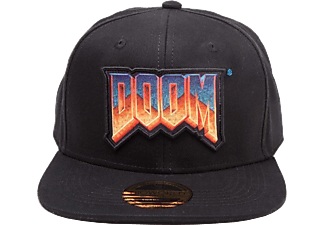 Doom, Doom Logo Patch Snapback Baseball Cap-Black (SB601706DOO) schwarz, 