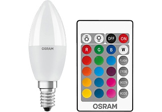 Osram, OSRAM LED EEK A+ (A++ - E) E14 Kerzenform 5.5 W Warmweiß 1 St., Osram LED E14 Kerze Matt 6W 470lm - 827 Extra Warmweiß | RGBW 470lm - Dimmbar - Ersatz für 40W