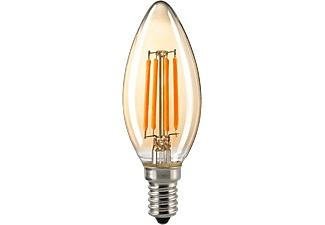 Sompex, LED-Kerzenlampe E14 4,5W Filament gold dimmbar, Bulbs Leuchtmittel Liun