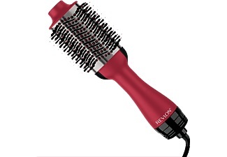 undefined, RVDR5279UKE Haarbürste Schwarz, Rot mit Ionisierung, REVLON RVDR5279UKE Salon One-Step Titanium - Warmluftbürste (Rot)