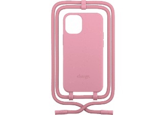 Apple, Woodcessories - iPhone 12 / iPhone 12 Pro Change Necklace BioCase Schutzhülle Vegan Biologisch Abbaubar + Handykette (CHA030) - Rosa, 