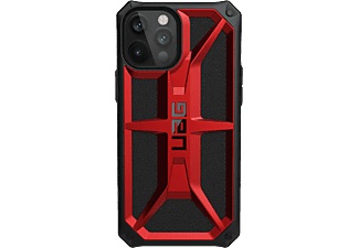 Apple, UAG Urban Armor Gear - iPhone 12 Pro Max Schutzhülle Monarch (112361119494) - Crimson (Rot / Schwarz), 