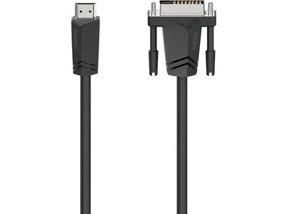 HAMA, HAMA 205018 HDMI/DVI/D M/M 1.5M - HDMI/DVI-Kabel (Schwarz), hama 00205018 Verbindungskabel, HDMI?-Stecker - DVI/D-Stecker, 1,5 m