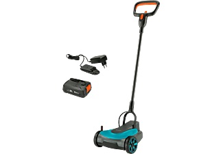 Gardena, GARDENA HandyMower SET - Akku-Rasenmäher (Schnittbreite: 22 cm) Blau/Grau, Gardena Akku-Rasenmäher HandyMower P4A | 18 V | 2.5 Ah