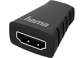 HAMA, Hama HDMI-Adapter Micro-HDMI-Stecker - HDMI-Buchse Ultra-HD 4K Adapter, HAMA 00200348 - HDMI-Adapter (Schwarz)