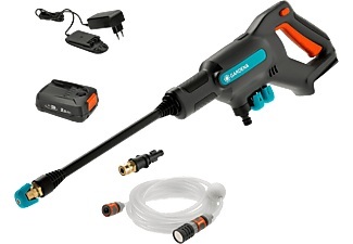 Gardena, GARDENA AquaClean 24/18V P4A Ready-To-Use Set - Akku-Mitteldruckreiniger (Mehrfarbig, 24 bar), Gardena Akku-Mitteldruckreiniger AquaClean 24 Ready-To-Use Set