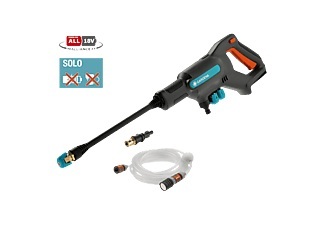 GARDENA AquaClean 24/18V P4A Solo - Akku-Mitteldruckreiniger (Mehrfarbig, 24 bar)