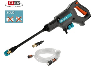 Gardena, GARDENA AquaClean 24/18V P4A Solo - Akku-Mitteldruckreiniger (Mehrfarbig, 24 bar), Gardena Akku-Mitteldruckreinger AquaClean 24 solo