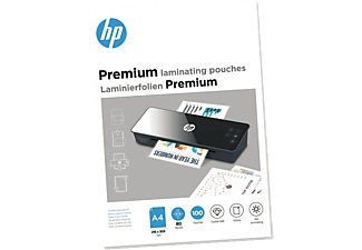 Hp, HP Premium A4, 80 Mic. (100 Stk.) - Laminierfolien, HP Inc. Laminierfolie Premium A4, 80 µm, 100 Stück, Glänzend