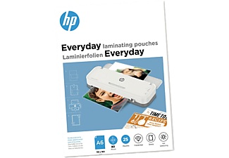 Hp, HP Laminierfolie DIN A6 80 micron glänzend 25 St., HP Laminierfolie Everyday A6, 80 µm, 25 Stück, Glänzend