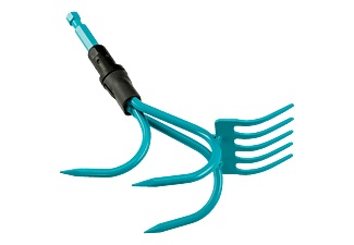 GARDENA 3165-20 - Grubber-Rechen (Schwarz/Blau)