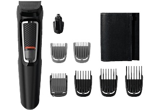 Philips, Philips MG3730/15 - Multigroom series 3000, Philips Multigroom Serie 3000 8-in-1 Barttrimmer Schwarz