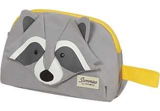 Samsonite, SAMSONITE HAPPY SAMMIES ECO - Raccoon Remy - Kindertasche (Grau), Samsonite Kulturbeutel »Happy Sammies ECO, Racoon Remy«, Kinder Waschtasche Kinder Reisekulturbeutel Kinder Beuty-Bag
