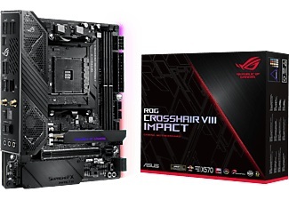 Asus, Asus ROG Mainboard Crosshair VIII, Asus ROG CROSSHAIR VIII IMPACT Mainboard Sockel (PC) AMD® AM4 Formfaktor (Details) Mini-DTX Mainboard-Chipsatz AMD®