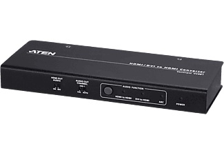 ATEN, Aten VC881-AT-G - 4K HDMI/DVI to HDMI Converter With Audio, ATEN Anschlusskabel HDMI-A Buchse, DVI-I 18+5pol. Buchse 0 m Schwarz VC881 4K UHD HDMI-Kabel