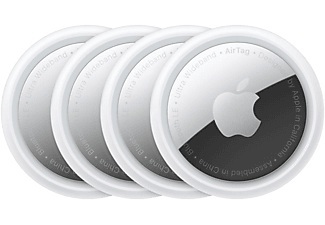 Apple, APPLE MX542ZM/A - AirTag (Weiss), Apple AirTag 4 Pack iPhone Zubehör Silber